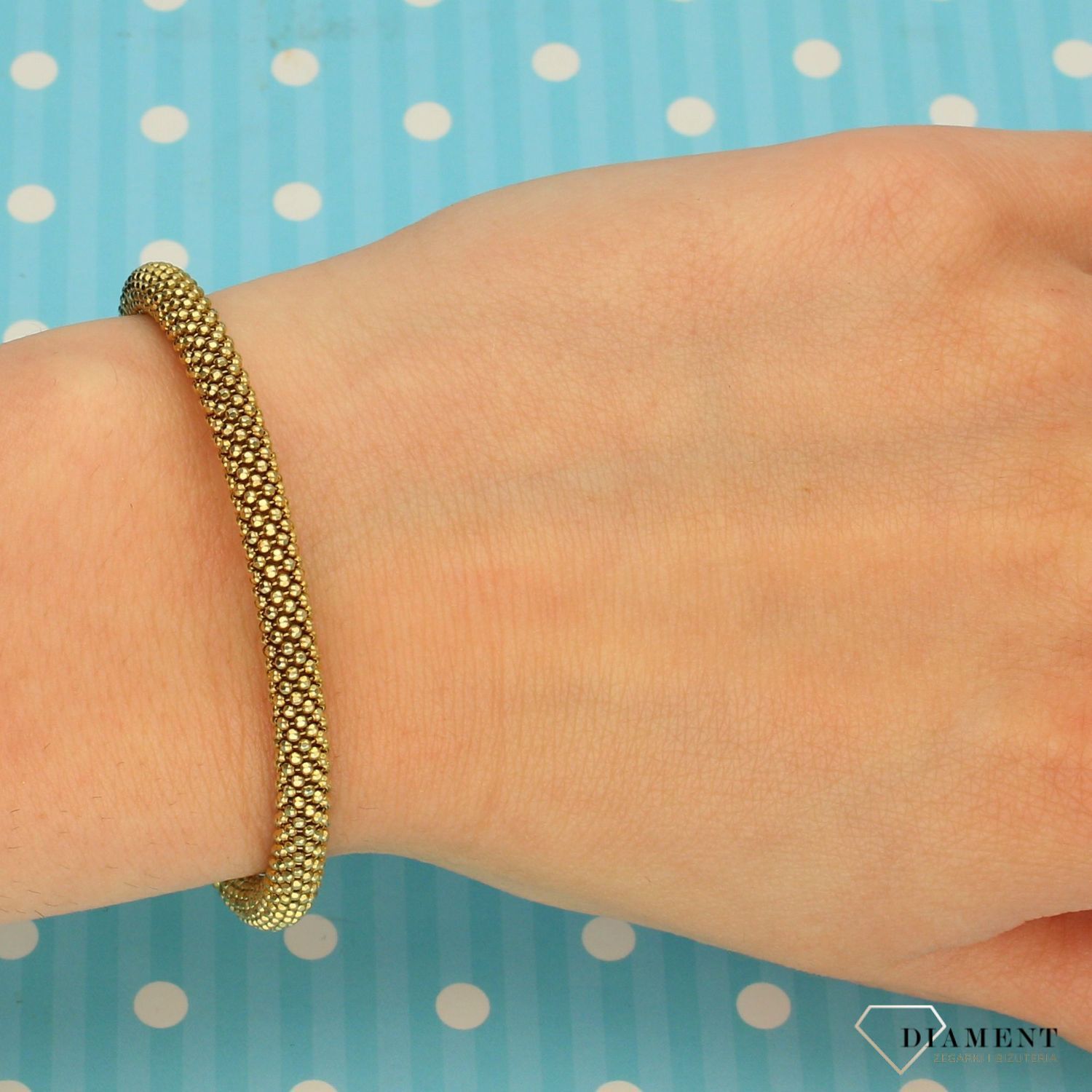 Srebrna bransoletka Fope pozłacana.jpg